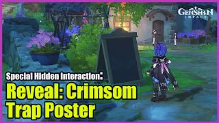 Special Hidden Interaction with Reveal Crimsom Trap Poster | Genshin Impact 6.5 Luna 6