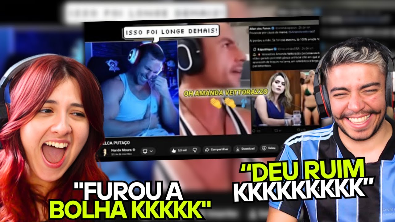 (F XANDÃO) NANDO MOURA DESCOBRIU o MEME da AMANDA VETTORAZZO KKKK POR ESSA XANDÃO NÃO ESPERAVA REACT