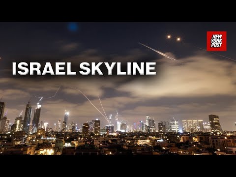 Live: View of Israeli skyline as country braces for more Iranian missile strikes