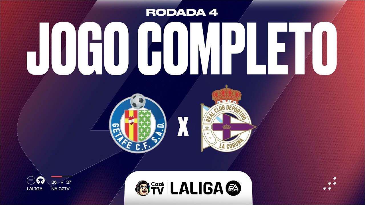JOGO COMPLETO: GETAFE X A CORUÑA | LALIGA 26/27 | 5ª RODADA