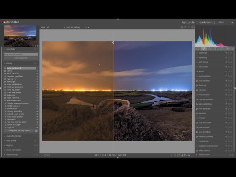Darktable 3.4 Photography Edition 5: Boats by Night. Night photography