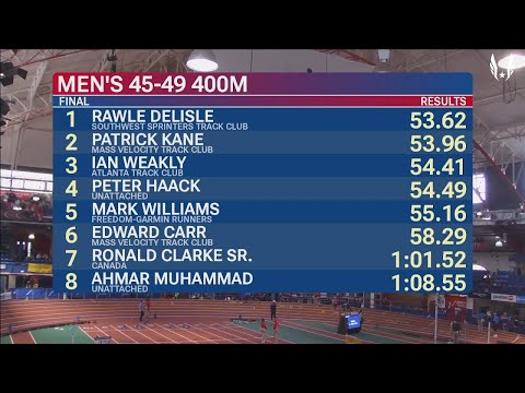 2022 USATF Masters Indoor Championships M45-49 400 Meters