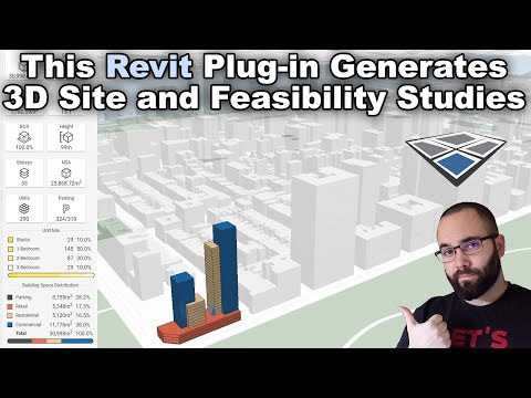 Revit Plug-in for 3D Site & Feasibility Study - Planary for Revit