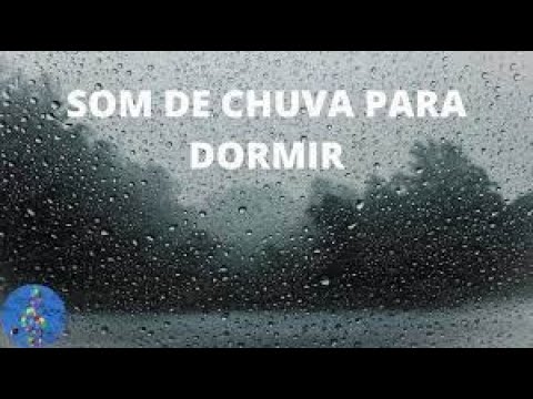 Som de Chuva e o Estalar do Fogo - Lareira 4K - Dormir e Relaxar