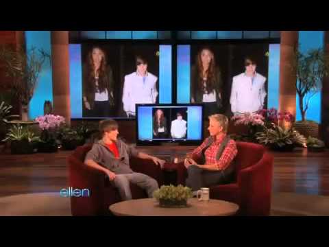 Ellen Making Fun of Justin Bieber & Miley Cyrus