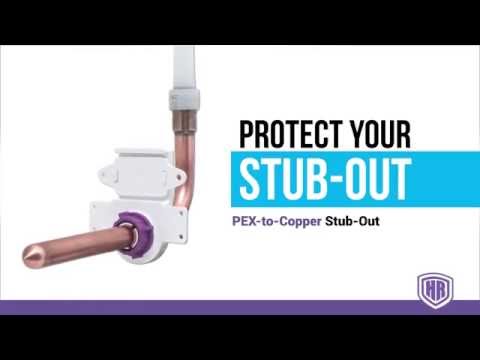 Holdrite ProGuard In-Wall Stub-Out - Prevents Extreme Turning Radius that May Cause PEX to Kink.