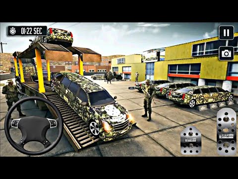 Army Vehicle Cargo Transport Simulator 3D 🚌💥|| Army Transport || Gameplay 766 √ Driving Gameplay