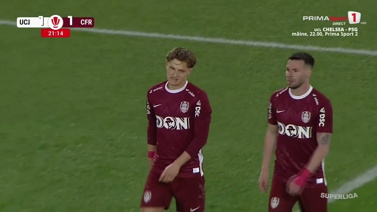 Universitatea Cluj vs CFR 1907 Cluj Highlights