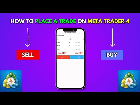 Metatrader 4 Tutorial For Beginners - How To Place A Trade On Mobile (MT4)