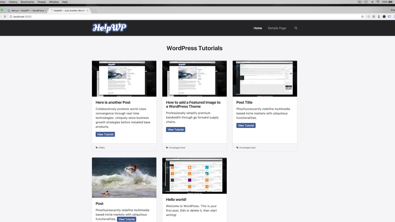 How to create a WordPress page template with custom widget area