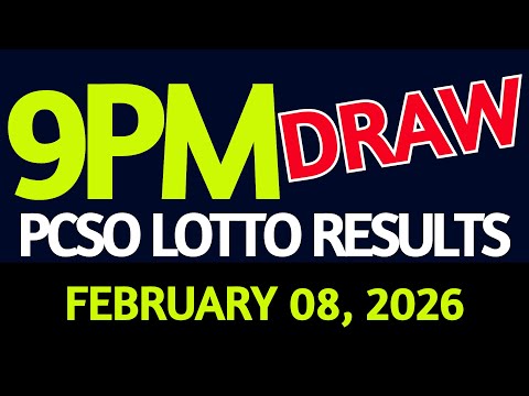 Lotto Result Today 9pm draw February 08, 2026 Sunday PCSO