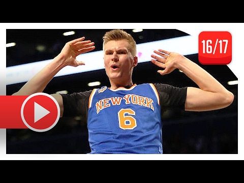 Kristaps Porzingis Full Highlights vs Nets (2017.02.01) - 19 Pts, 12 Reb, CLUTCH!