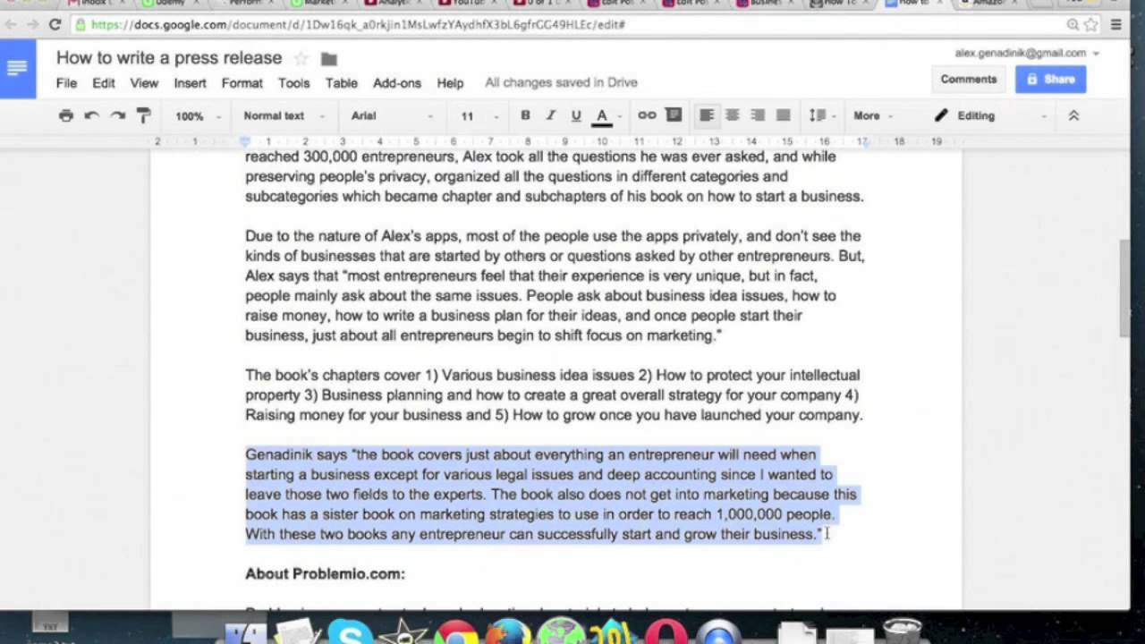 How to write a press release with a press release template and example