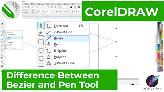 Difference Between Pen Tool and Bezier Tool in CorelDRAW