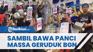 Kantor BGN Digeruduk & Disegel Massa! Ajak Pengendara Bunyikan Klakson sebagai Bentuk Protes