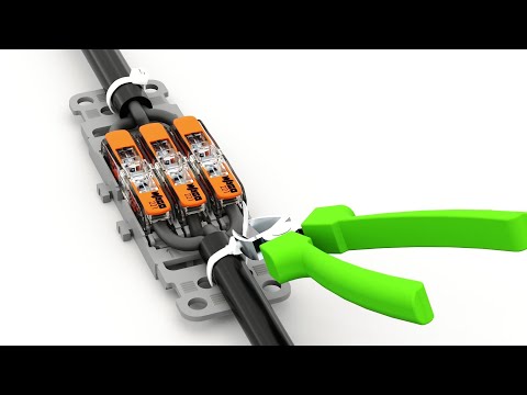 WAGO 221 Series Inline Splicing Connector with Levers - Mounting Carriers