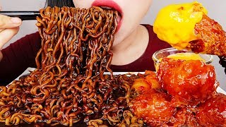 Download lagu ASMR BLACK BEAN NOODLES, SPICY FRIED CHICKEN, KIMCHI 트러플오일 짜파게티, 양념치킨 먹방 NO TALKING EATING SOUNDS mp3
