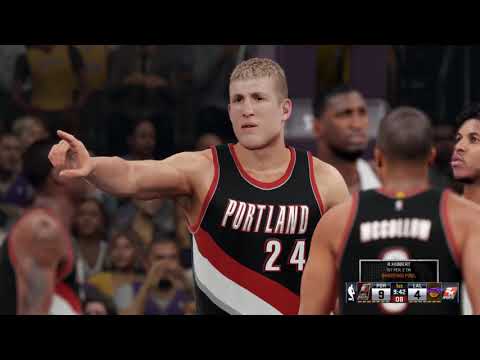 Nba 2k16 - (MyGM) Lakers Season vs Portland Trailblazers