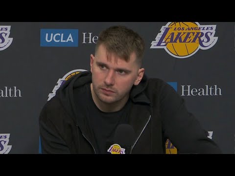 Luka Doncic PostGame Interview | Memphis Grizzlies vs Los Angeles Lakers