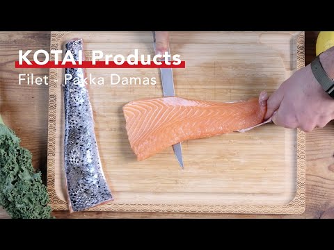 KOTAI Products - Pakka Damas collection - Couteau à Poisson (Filet de Sole) / Fillet Knife 200 mm