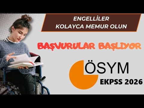 Disabled Public Personnel Selection Exam (EKPSS) 2026. Applications Begin - Here Are All the Deta...