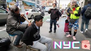 New York City's most PAINFUL street massage Acupressure is no joke