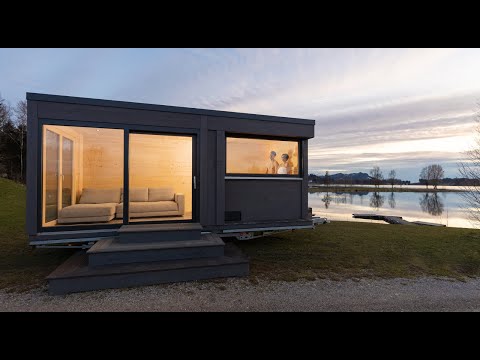 Erstes Gartenhaus fürs Mietshaus 😍 mobiles Tinyhaus als Sauna, Gym, Lodge, Office | HUMMEL Blockhaus