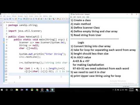 String Capitalization In Java Without Predefined Methods Lower To Upper Case In Java Logical String