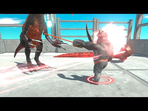 UPGRADED THERIZINOSAURUS & TITANOBOA vs EVERY UNIT   Animal Revolt Battle Simulator