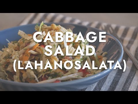 Greek Cabbage Salad - Lahanosalata