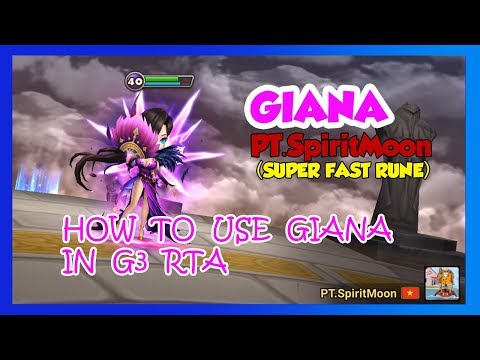 Summoners War - Super Fast Giana !! How to use Giana in G3 RTA