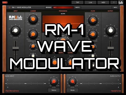 RM-1 Wave Modulator by Kai Aras - AUv3 or Standalone - Demo for the iPad