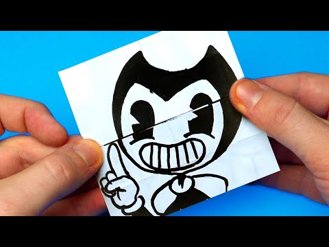 AWESOME & FUNNY BENDY AND THE INK MACHINE PAPER CRAFTS TO DO AT HOME