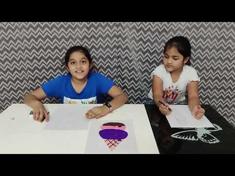Ice Cream Drawing - By Krithika & Hansika