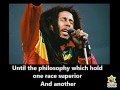 Bob Marley - WAR - Lyric Video