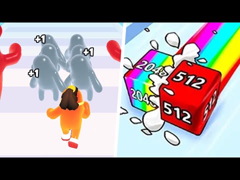 Join blob Clash vs Jelly Run New Evolution Satisfying Mobile Games - Gameplay  Max Levels GH6H6