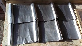 Roof tiles made from aluminium cans