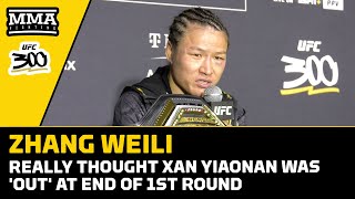 Zhang Weili Really Thought Xan Yiaonan Was 'Out' At End of 1st | UFC 300 | MMA Fighting