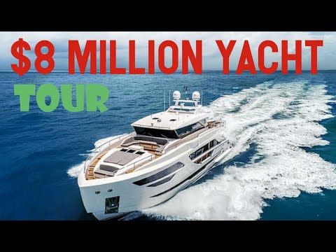 $8 MILLION LUXURY YACHT TOUR FD87 YACHT
