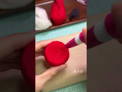 Needle-Felted Mushroom DIY Tutorial | Simple & Fun Craft By Maria Callary Toys #diy #ornaments
