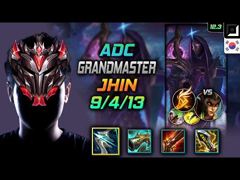 GrandMaster Jhin Adc vs Cassiopeia - 천상계 원딜 진 돌풍 기발 - LOL KR 12.3