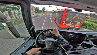 Download lagu POV ASMR New Scania Power Truck Driving Germany 4K GOPRO #17 mp3