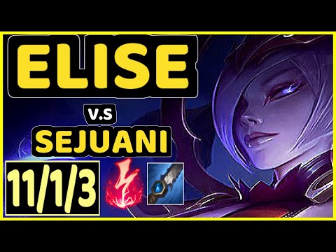 HARU (ELISE) vs SEJUANI - 11/1/3 KDA JUNGLE CHALLENGER GAMEPLAY - KR