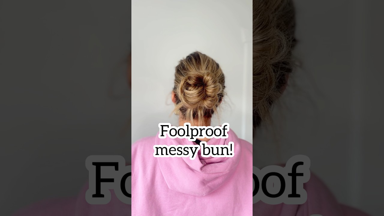 Low Messy Bun That’s FOOLPROOF! #messybun #lowbun #lowmessybun #easyhairstyles #simplehairstyle