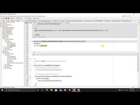 Settext In Java Netbeans Tcs