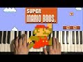 Super Mario Bros Theme Song Piano Tutorial Lesson