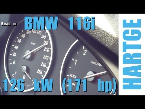 BMW 116i F20 Test Drive with HARTGE Engine Upgrade 80 - 180 km/h