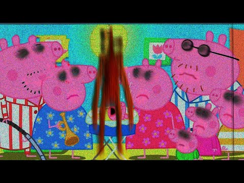 Siren Head attacks Baby Pig and Peppa Pig's Family