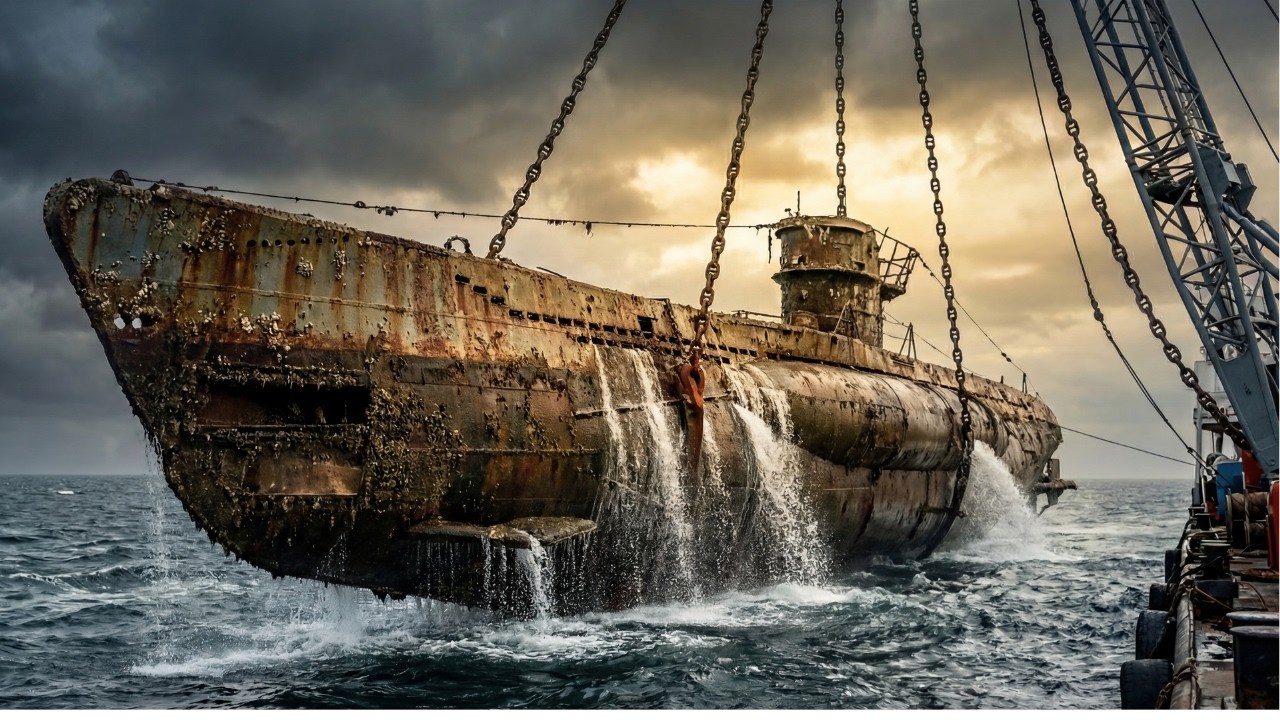 Salvaged from the seabed | Full Restoration of a Sunken WWII German U-Boat (U-96)