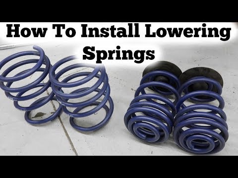 How To Install Lowering Springs On BMW